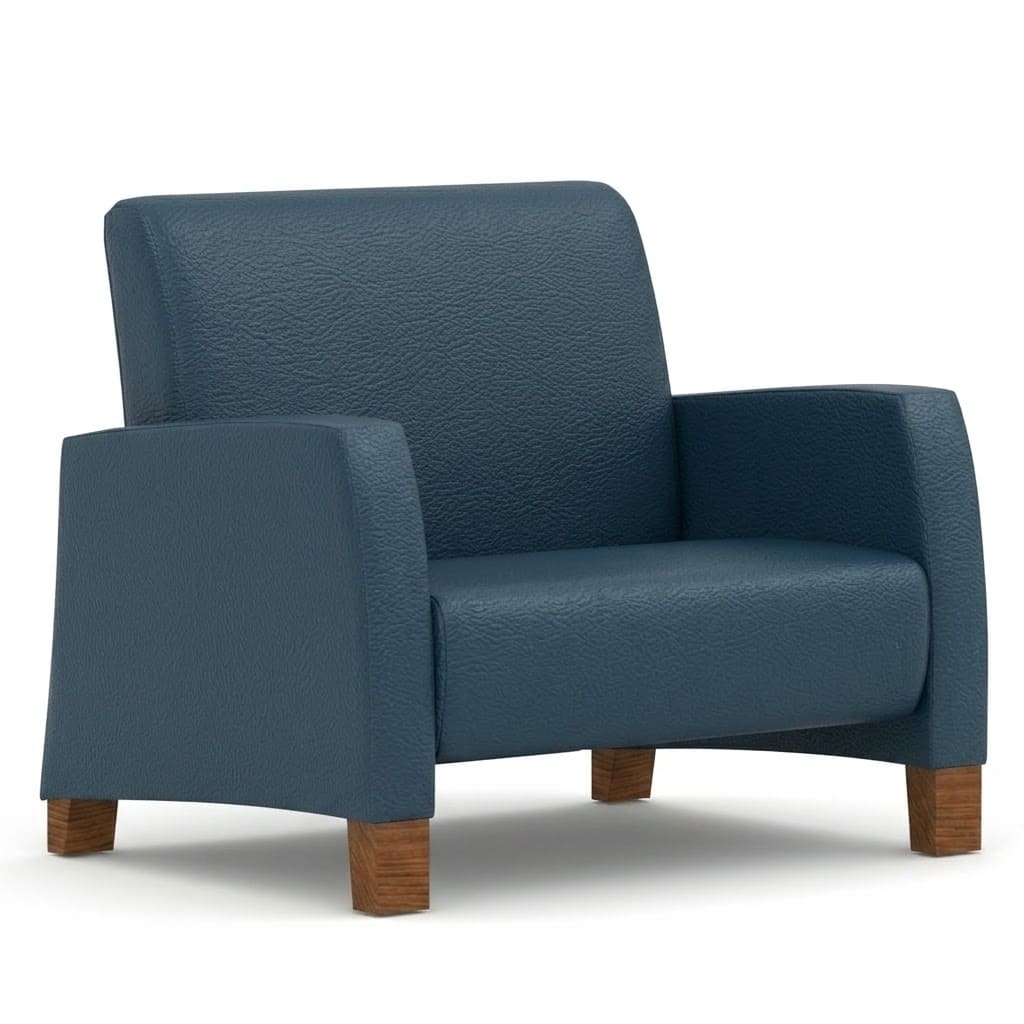 Bariatric lounge chair high navy
