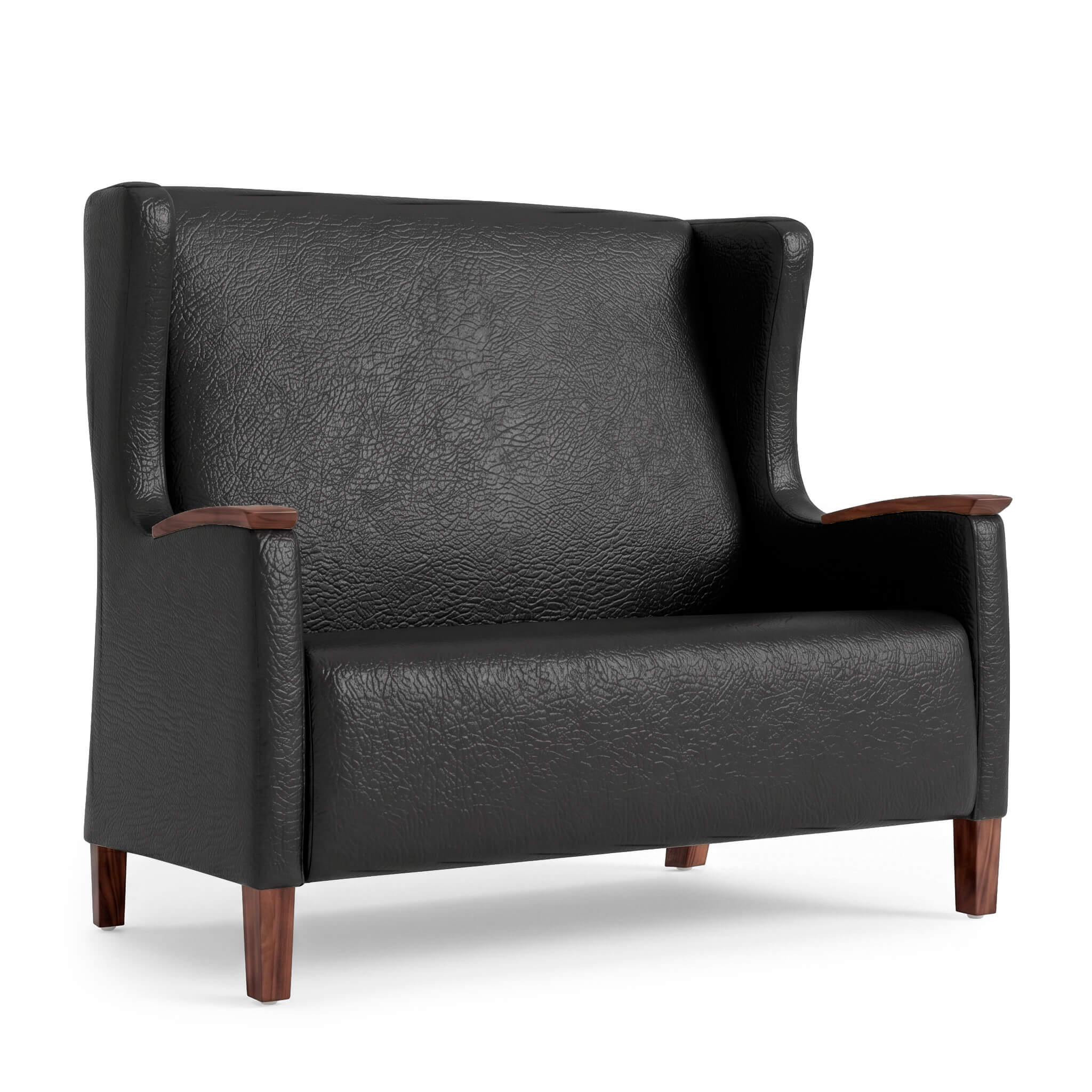 Curaform wingback two seat black Curaform wingback two seat black