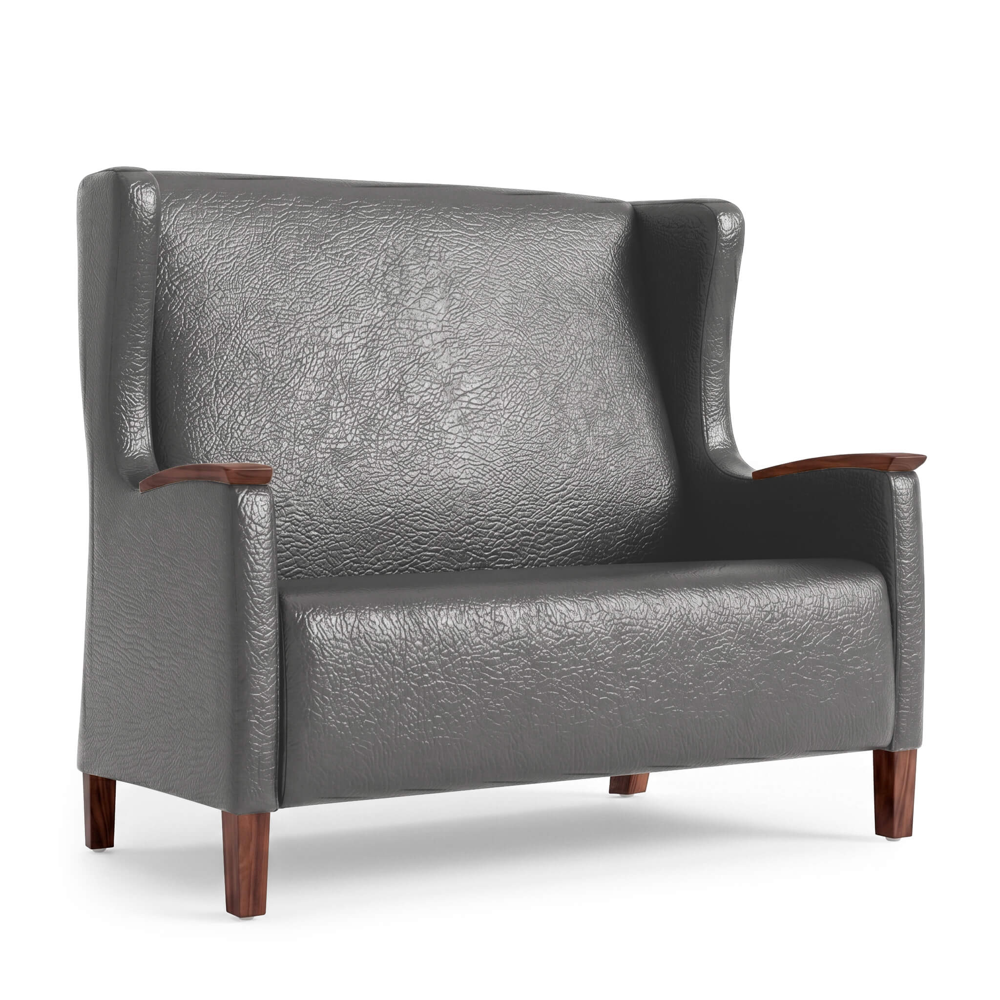 Curaform wingback two seat cool gray Curaform wingback two seat cool gray