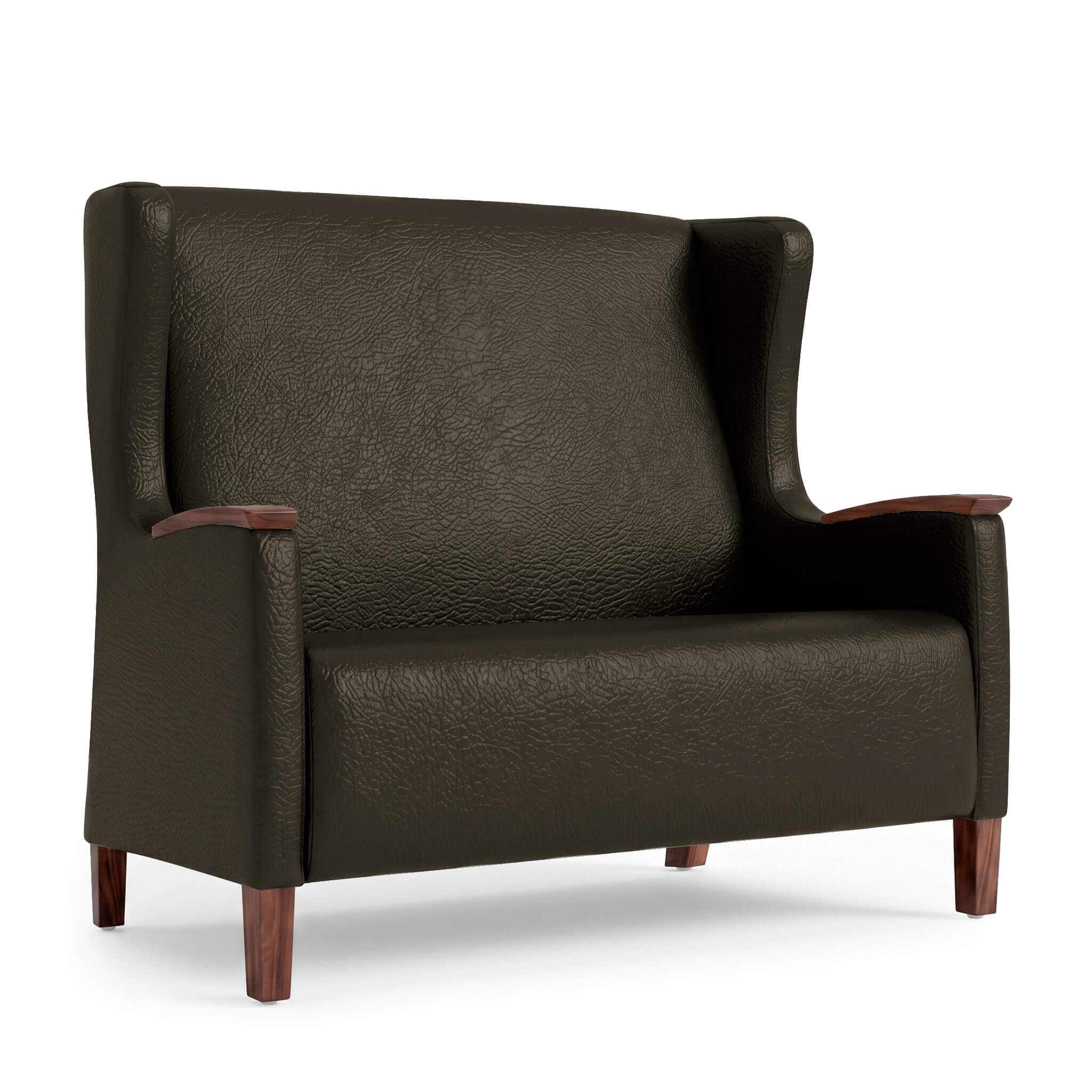 Curaform wingback two seat espresso Curaform wingback two seat espresso