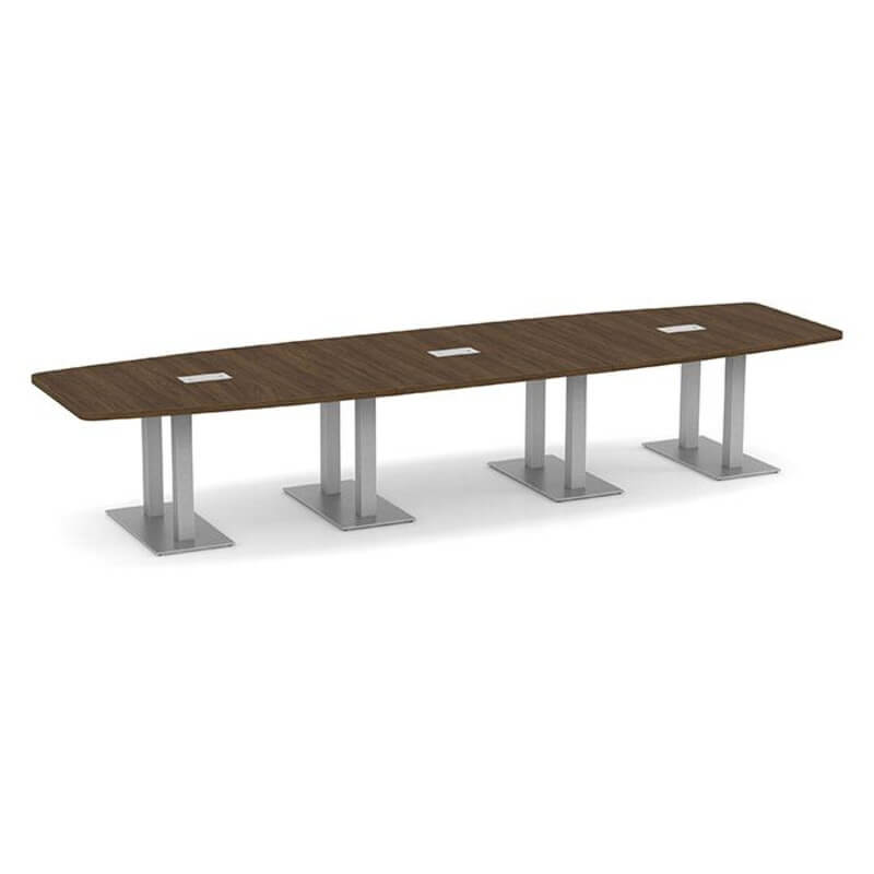 Nexus boat shape metal base modern walnut 3 Nexus boat shape metal base modern walnut 3