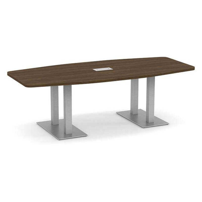 Nexus boat shape metal base modern walnut Nexus boat shape metal base modern walnut
