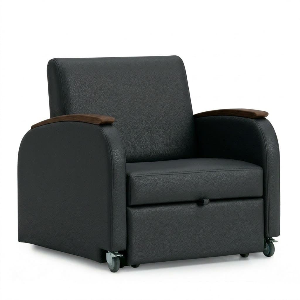 Sleeper chair black 3 Sleeper chair black 3