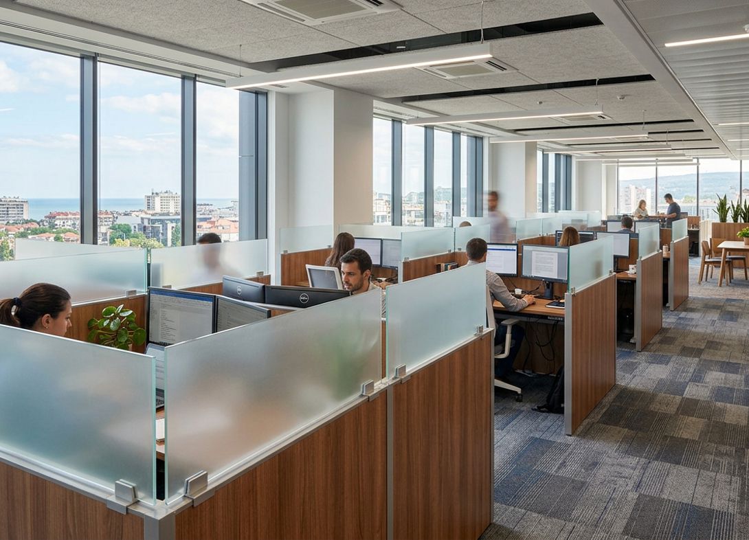 Frosted acrylic cubicle wall extender FA24H Frosted acrylic cubicle wall extender FA24H