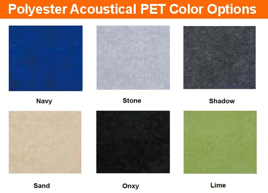 Polyester acoustical PET color options 30H