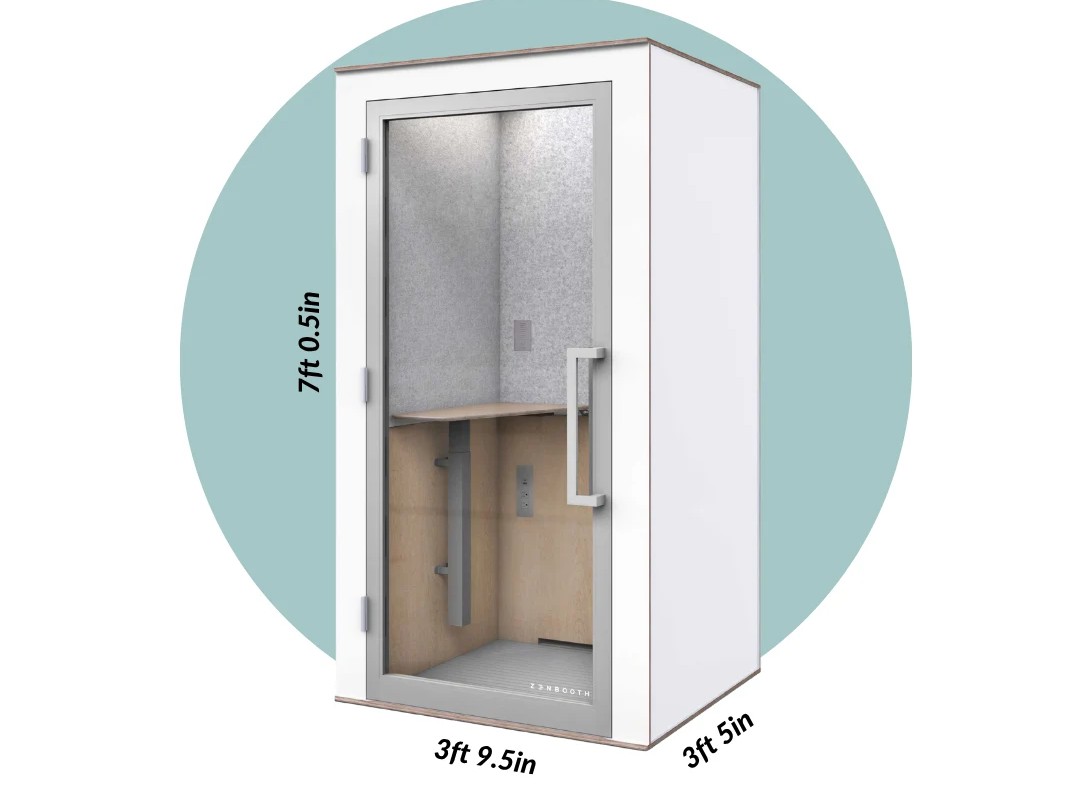 Zen single person office phone booth white dimensions Zen single person office phone booth white dimensions