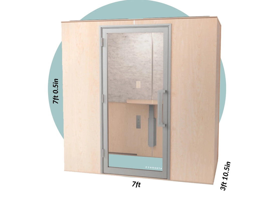 Zen two person office phone booth maple dimensions Zen two person office phone booth maple dimensions