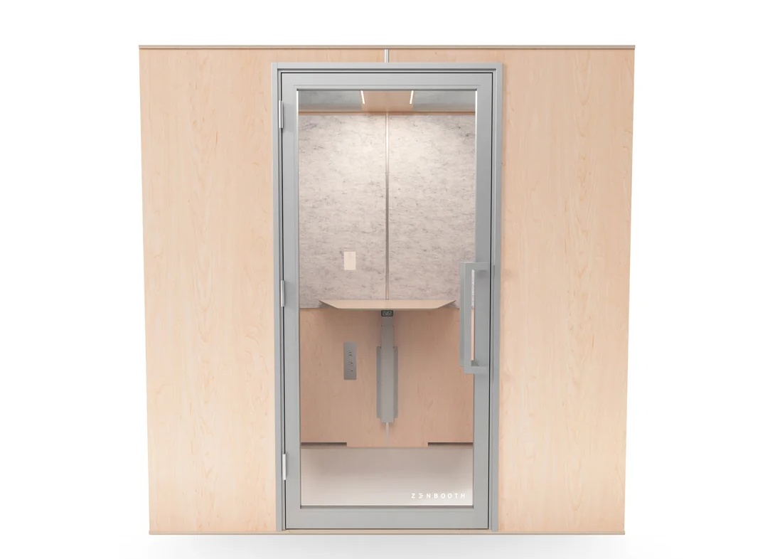 Zen two person office phone booth maple Zen two person office phone booth maple